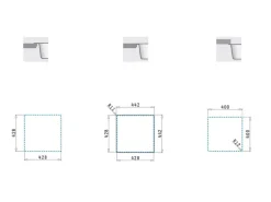 Pyramis Edelstahlbecken Astris Universal 1B 44 cm x 44 cm Edelstahl