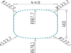 Pyramis Einbaubecken Kania Edelstahl