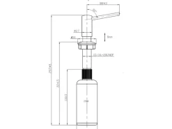 Pyramis Einbau-Seifenspender verchromt
