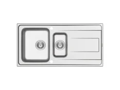 Pyramis Einbauspüle Alea 11/2B 1D 100 cm x 50 cm Edelstahl