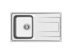 Pyramis Einbauspüle Alea 1B 1D 86 cm x 50 cm Edelstahl