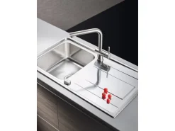 Pyramis Einbauspüle Alea 1B 1D 86 cm x 50 cm Edelstahl