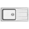 Pyramis Einbauspüle Alea Plus 1B 1D 100 cm x 50 cm Edelstahl