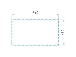 Pyramis Einbauspüle CA 86 cm x 43,5 cm Edelstahl