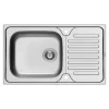 Pyramis Einbauspüle Dorian 1B 1D 86 cm x 50 cm Edelstahl