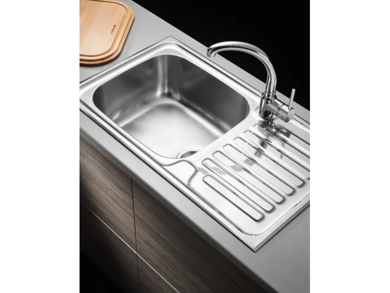 Pyramis Einbauspüle Dorian 1B 1D 86 cm x 50 cm Edelstahl