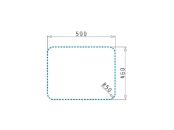 Pyramis Einbauspüle Space Plus 1B 1D 61 cm x 48 cm Edelstahl