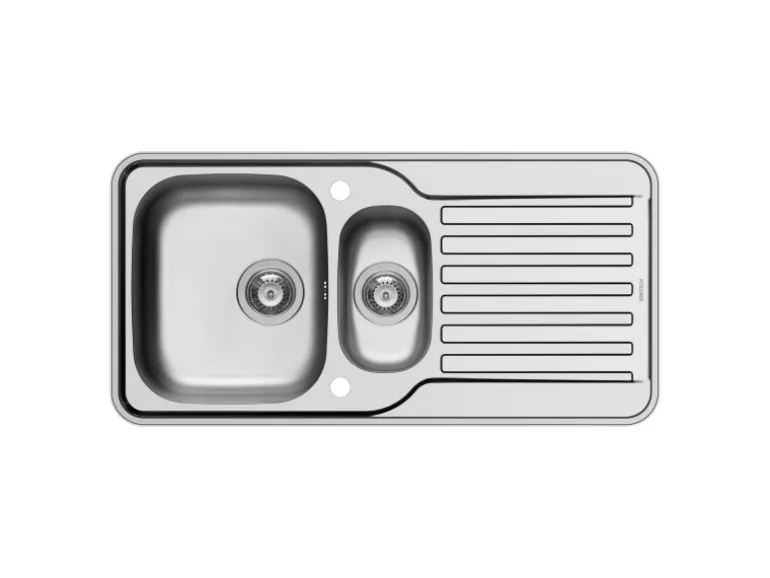 Pyramis Einbauspüle Space Mini 1 1/2B 1D 96 cm x 48 cm Edelstahl