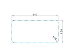 Pyramis Einbauspüle Space Mini 1 1/2B 1D 96 cm x 48 cm Edelstahl