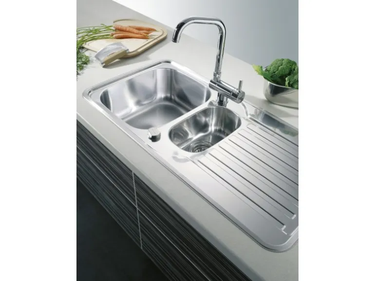 Pyramis Einbauspüle Space Mini 1 1/2B 1D 96 cm x 48 cm Edelstahl