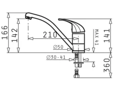 Pyramis Einhebelmischer Modo Chrom