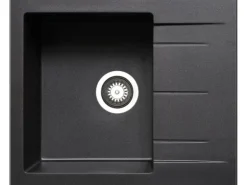 Pyramis Küchenspüle Alazia (59x50) 1B 1D Pyragranite Carbon