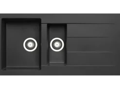 Pyramis Küchenspüle Athlos (100x50) 1 1/2B 1D, Pyragranite Carbon