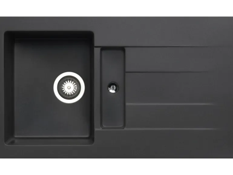 Pyramis Küchenspüle Athlos (86x50) 1 1/4B 1D, Pyragranite Carbon