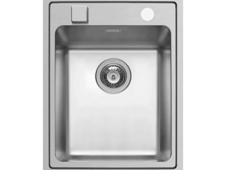 Pyramis Küchenspüle Pella 41 cm x 52 cm 1B 1D Edelstahl poliert