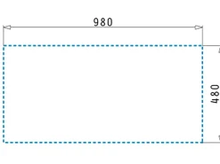 Pyramis Pyragranitespüle Alazia Plus 1B 1D 100 cm x 50 cm Volcano