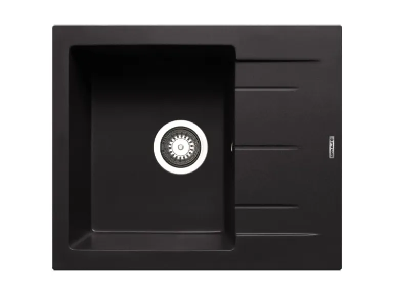 Pyramis Pyragranitespüle Alazia 1B 1D 59 cm x 50 cm Volcano