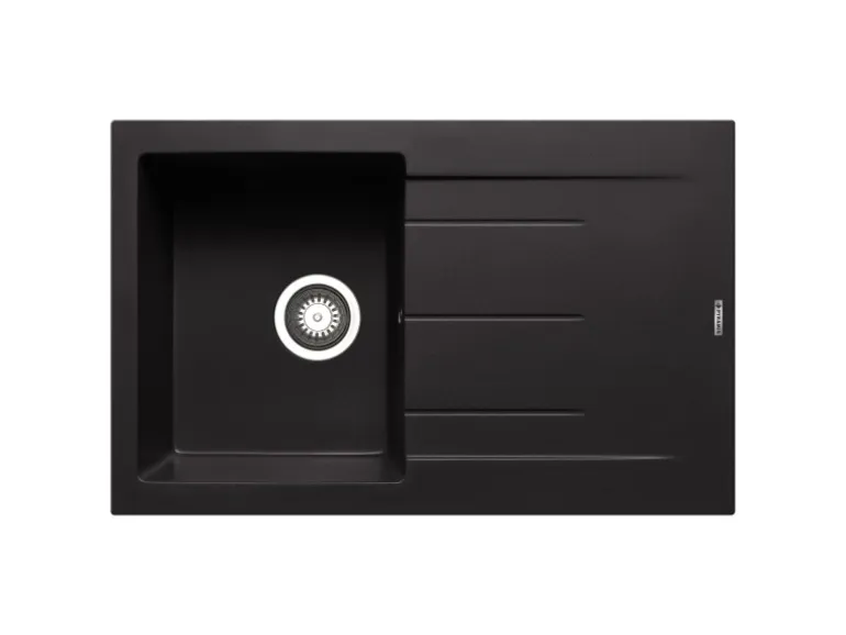 Pyramis Pyragranitespüle Alazia 1B 1D 79 cm x 50 cm Volcano