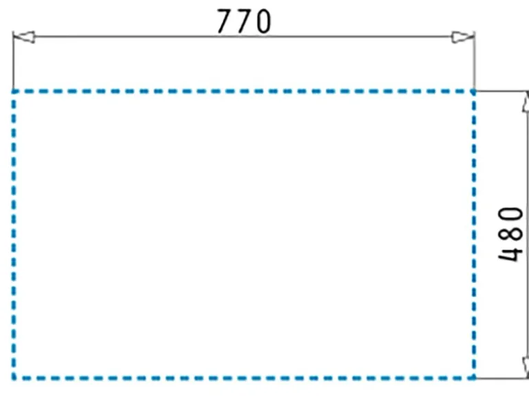 Pyramis Pyragranitespüle Alazia 1B 1D 79 cm x 50 cm Volcano