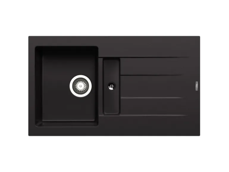 Pyramis Pyragranitespüle Athlos 1 1/4B 1D 86 cm x 50 cm Volcano