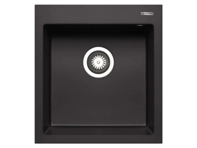 Pyramis Pyragranitespüle Istros 1B 46 cm x 50 cm Volcano