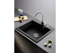 Pyramis Pyragranitespüle Siros 1B 57 cm x 51,5 cm Volcano