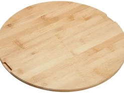 Raucharmer Holzkohlegrill Ø 37,3 x 37 cm inkl. Bambus-Schneidebrett