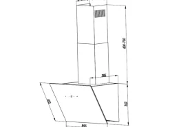 Respekta Dunstabzugshaube CH24090SAM EEK: A Schwarz