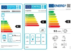 Respekta Economy Küchenzeile KB220ESWS 220 cm Weiß-Eiche Sägerau