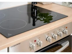 Respekta Economy Küchenzeile KB300ESWSC 300 cm Weiß-Eiche Sägerau