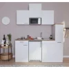 Respekta Economy Küchenzeile KB180WWMI 180 cm Weiß
