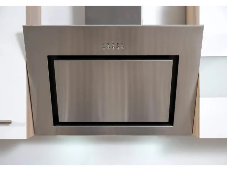 Respekta Economy Küchenzeile KB300ESWS 300 cm Weiß-Eiche Sägerau