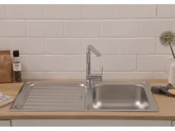Respekta Edelstahlspüle Riverside 86 cm x 50 cm