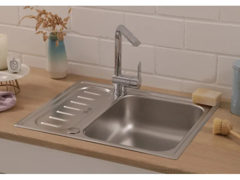 Respekta Edelstahlspüle Riverside 61,5 cm x 50 cm