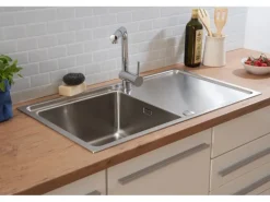 Respekta Einbauspüle Chicago 86 cm x 50 cm Edelstahl