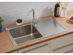 Respekta Einbauspüle Chicago 86 cm x 50 cm Edelstahl