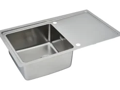 Respekta Einbauspüle Chicago 86 cm x 50 cm Edelstahl