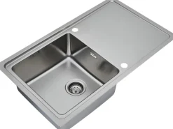 Respekta Einbauspüle Chicago 86 cm x 50 cm Edelstahl