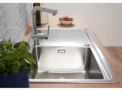 Respekta Einbauspüle Chicago 86 cm x 50 cm Edelstahl