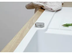 Respekta Einbauspüle Massivgranit Austin 100 cm x 50 cm Weiß