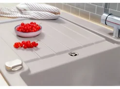 Respekta Einbauspüle Massivgranit Austin 86 cm x 50 cm Grau