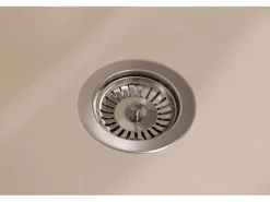 Respekta Einbauspüle Massivgranit Austin 100 cm x 50 cm mit Zusatzbecken Vanile