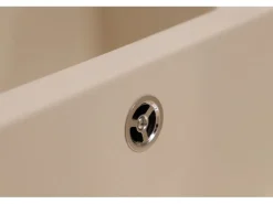 Respekta Einbauspüle Massivgranit Austin 100 cm x 50 cm mit Zusatzbecken Vanile