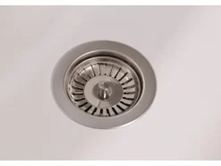 Respekta Einbauspüle Massivgranit Austin 100 cm x 50 cm mit Zusatzbecken Weiß