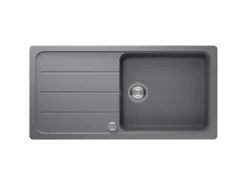 Respekta Einbauspüle Massivgranit Austin 100 cm x 50 cm Grau