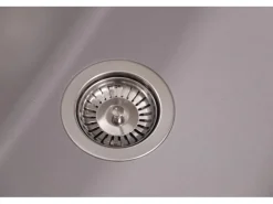 Respekta Einbauspüle Massivgranit Austin 100 cm x 50 cm mit Zusatzbecken Grau