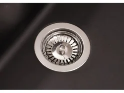 Respekta Einbauspüle Massivgranit Austin 100 cm x 50 cm Schwarz