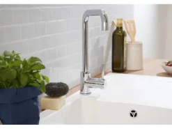 Respekta Einbauspüle Mineralite Boston 86 cm x 50 cm Weiß