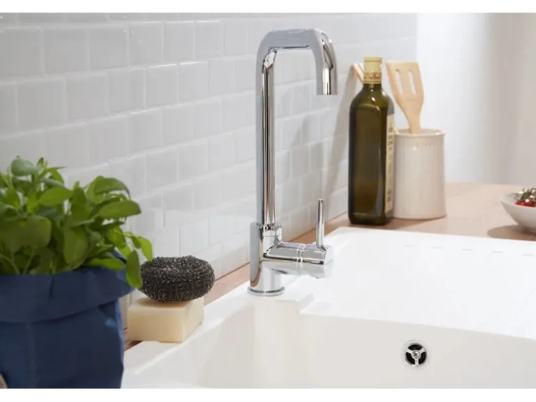 Respekta Einbauspüle Mineralite Boston 86 cm x 50 cm Weiß