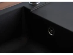 Respekta Einbauspüle Mineralite Denver 78 cm x 44 cm Schwarz